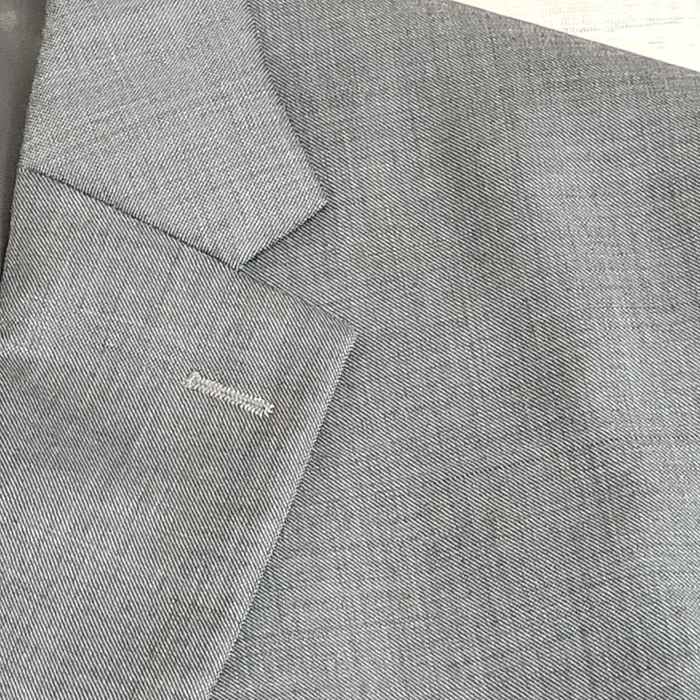 Lauren Ralph Lauren Sport Coat Mens 42 XL Long Sleeve Wool Blazer Charcoal Twill